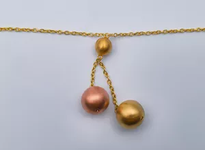 Zlatna ogrlica kuglice