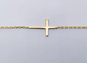 Zlatna ogrlica sa krstićem